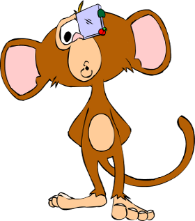 disappointed looking cyber monkey cartoon